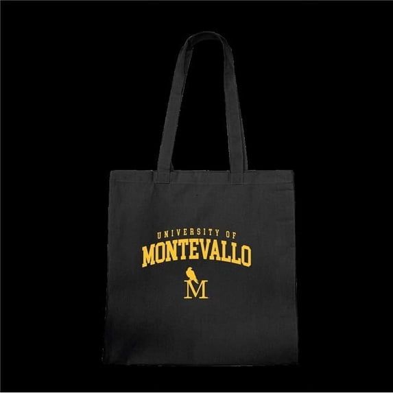 W Republic 1102-551-BLK Montevallo Falcons Institutional Seal Tote Bags, Black - One Size