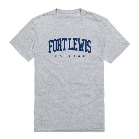 W Republic 500-437-HGY-02 Fort Lewis College Men Game Day T-Shirt, Heather Grey - Medium