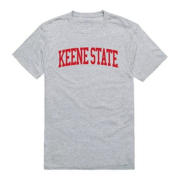 W Republic 500-453-HGY-03 NCAA Keene St College Owls Game Day T-Shirt, Heather Gray - Large