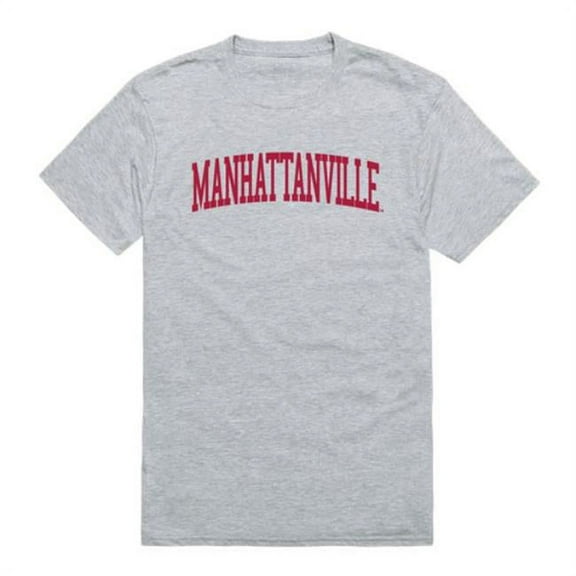 W Republic 500-454-HGY-02 NCAA Manhattanville College Valiants Game Day T-Shirt, Heather Grey - Medium