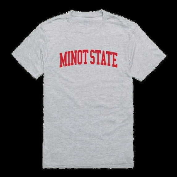 W Republic 500-467-HGY-04 Minot State University Beavers Game Day T-Shirt, Heather Grey - Extra Large