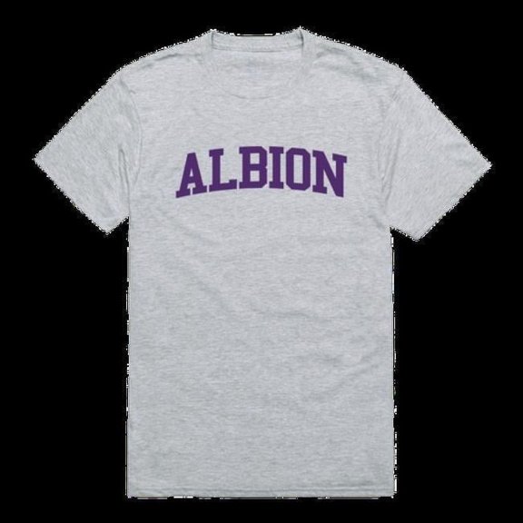 W Republic 500-497-HGY-02 Albion College Britons Game Day T-Shirt, Heather Grey - Medium