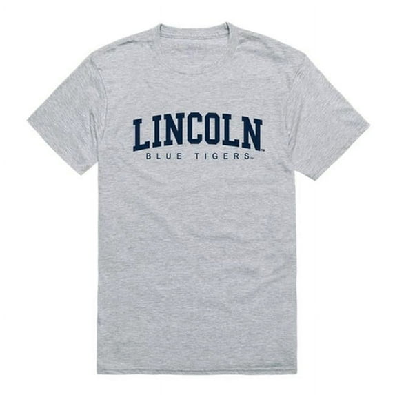 W Republic 500-720-HGY-01 Lincoln University Blue Tigers Game Day T-Shirt, Heather Grey - Small
