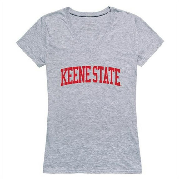 W Republic 501-453-HGY-04 NCAA Keene St College Owls GameDay Women T-Shirt, Heather Gray - Extra Large