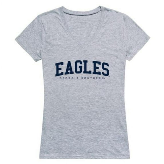 W Republic 501-718-HGY-03 NCAA Georgia Southern Eagles Game Day Women T-Shirt, Heather Grey - Large