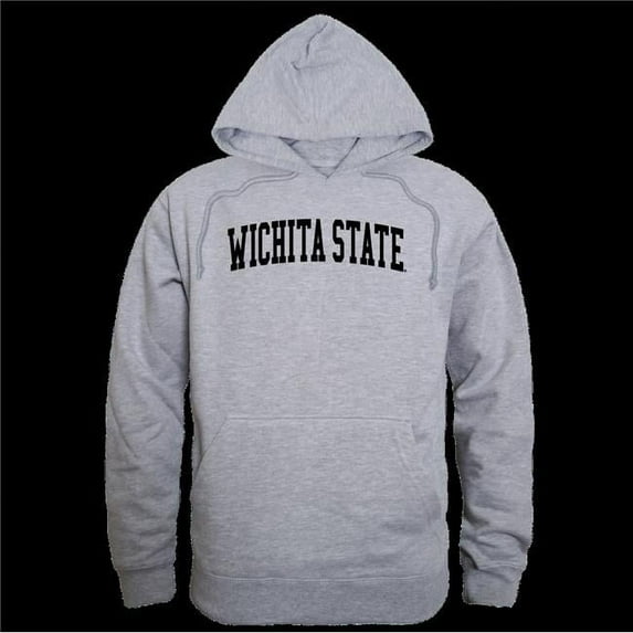 W Republic 503-158-HG2-02 Wichita State Shockers Game Day Hoodie, Heather Grey - Medium