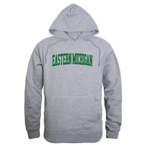 W Republic 503-295-HGY-01 Eastern Michigan University GameDay Hoodie, Heather Grey - Small