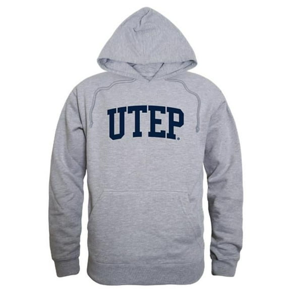 W Republic 503-434-HGY-04 The University of Texas at El Paso Men GameDay Hoodie, Heather Grey - Extra Large
