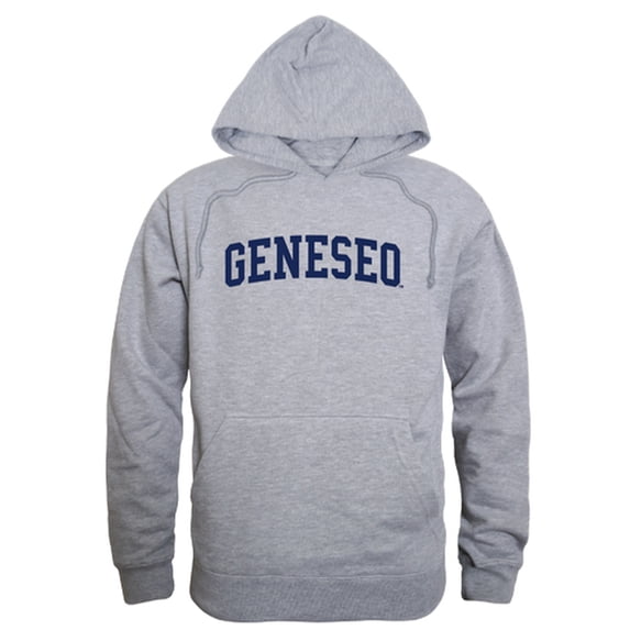 W Republic 503-520-HGY-03 NCAA State University of New York at Geneseo Knights Game Day Hoodie, Heather Grey - Large
