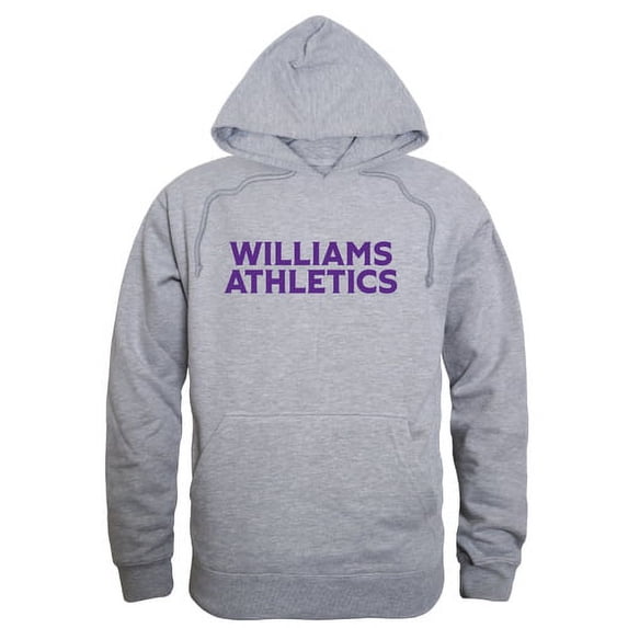 W Republic 503-727-HGY-05 NCAA Williams College the Purple Cows Game Day Hoodie, Heather Grey - 2XL