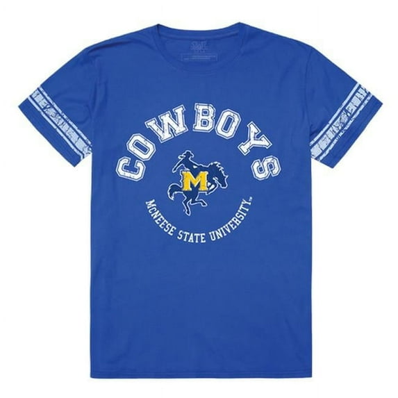 W Republic 504-338-RYL-04 McNeese State University Men Football T-Shirt, Royal - Extra Large