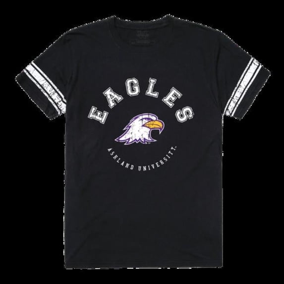 W Republic 504-476-BLK-05 Ashland University Eagles Mens Football T-Shirt, Black - 2XL