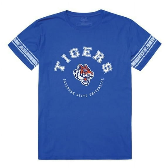 W Republic 504-697-RYL-03 Savannah State University Tigers Mens Football T-Shirt, Royal - Large