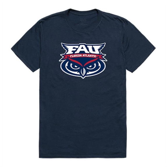 W Republic 506-302-NVY-02 Florida Atlantic University Men The Freshman T-Shirt, Navy - Medium