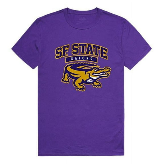 W Republic 506-376-PUR-02 San Francisco State University Men The Freshman T-Shirt, Purple - Medium