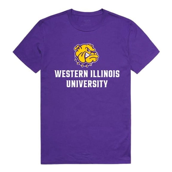 W Republic 506-405-PR2-02 Western Illinois University Men The Freshman T-Shirt, Purple - Medium