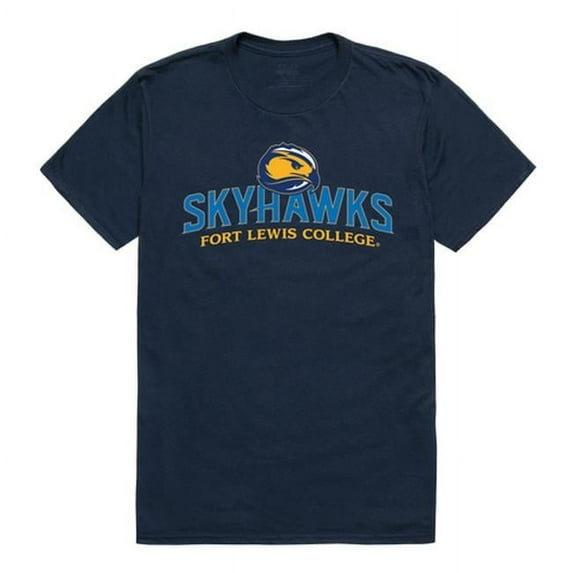 W Republic 506-437-NVY-04 Fort Lewis College Men The Freshman T-Shirt, Navy - Extra Large