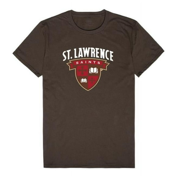 W Republic 506-460-BRN-03 NCAA St Lawrence Saints The Freshman T-Shirt, Brown - Large