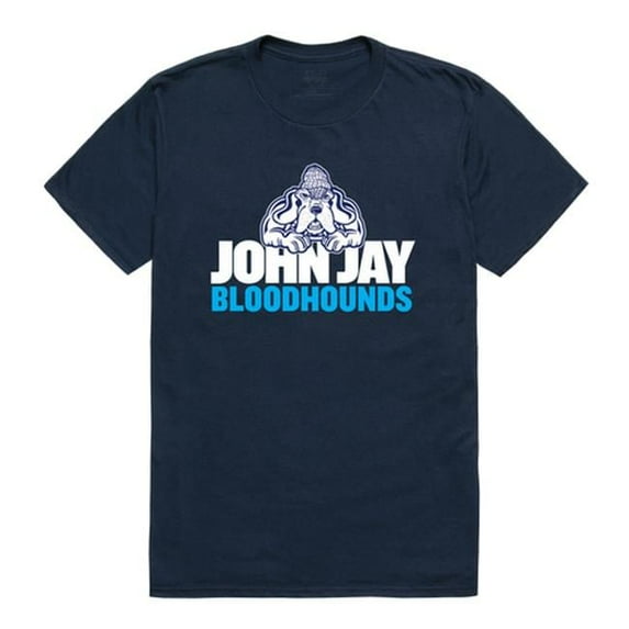W Republic 506-656-NVY-02 John Jay College of Criminal Justice Bloodhounds the Freshmen T-Shirt, Navy - Medium