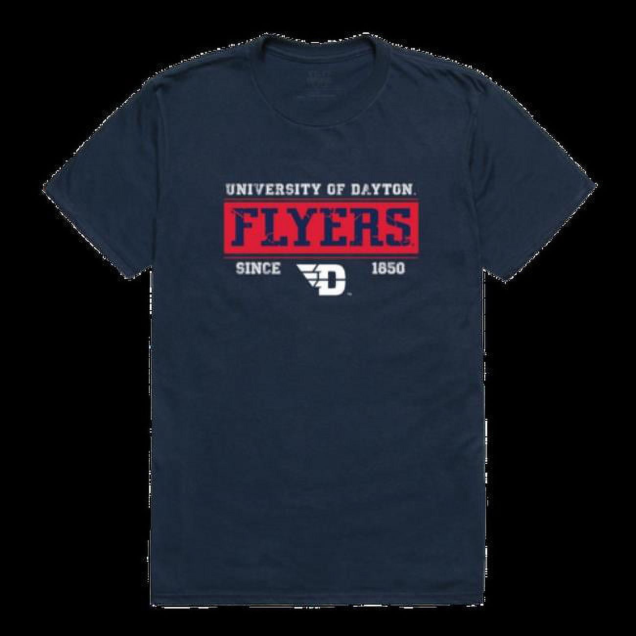 Dayton Flyers Arch Logo T-Shirt – Team Color, NCAA College Navy Tee, Unisex 3XL