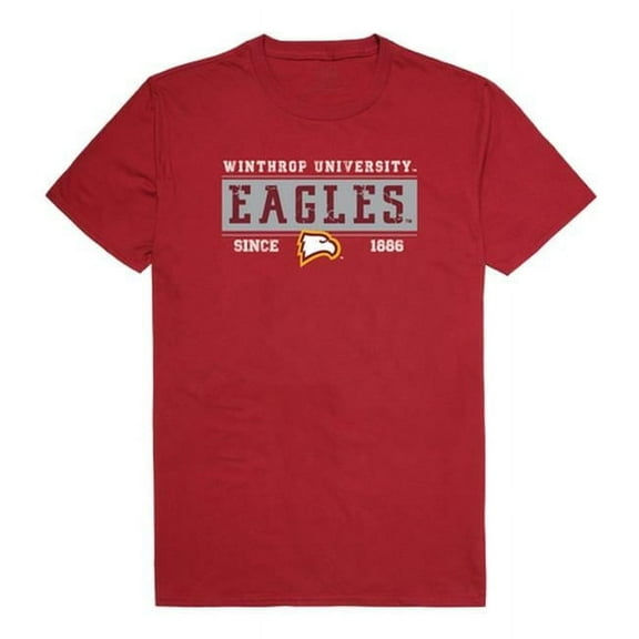 W Republic 507-255-339-03 Winthrop University Established T-Shirt, Cardinal 3 - Large