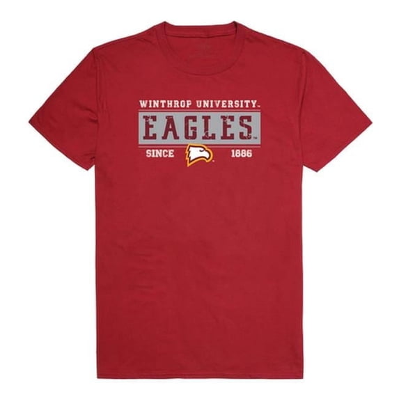 W Republic 507-255-339-05 Winthrop University Established T-Shirt, Cardinal 3 - 2XL