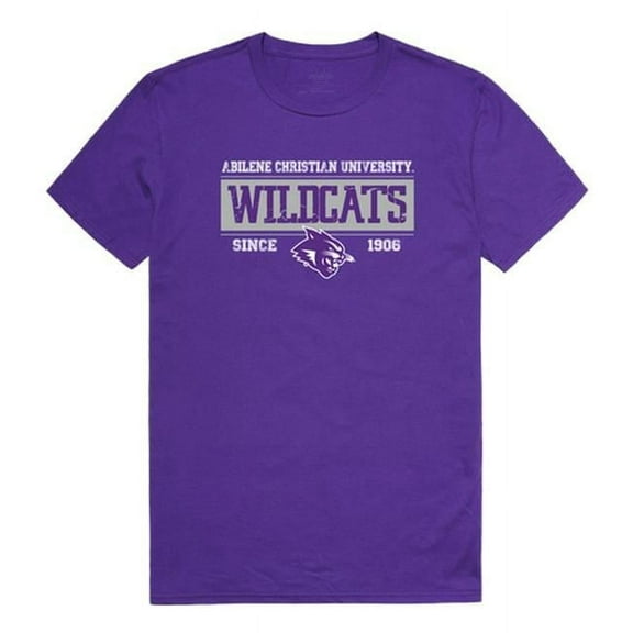 W Republic 507-257-328-03 Abilene Christian University Established T-Shirt, Purple 3 - Large