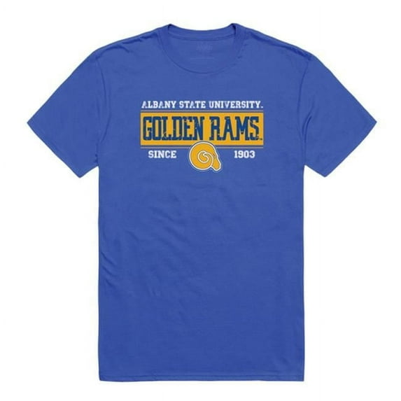 W Republic 507-260-B02-01 Albany State University Established T-Shirt, Royal Blue 3 - Small