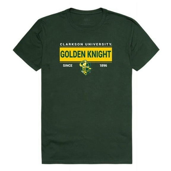 W Republic 507-281-FOR-03 Clarkson University Established T-Shirt, Forest Green & White - Large