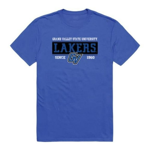 W Republic 507-308-B02-03 Grand Valley State University Established T-Shirt, Royal - Large