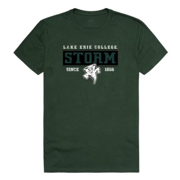 W Republic 507-324-033-02 Lake Erie College Established T-Shirt, Forest White - Medium