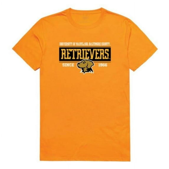 W Republic 507-336-329-03 University of Maryland Baltimore Established T-Shirt, Gold - Large