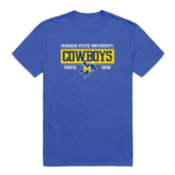 W Republic 507-338-B02-02 McNeese State University Established T-Shirt, Royal - Medium