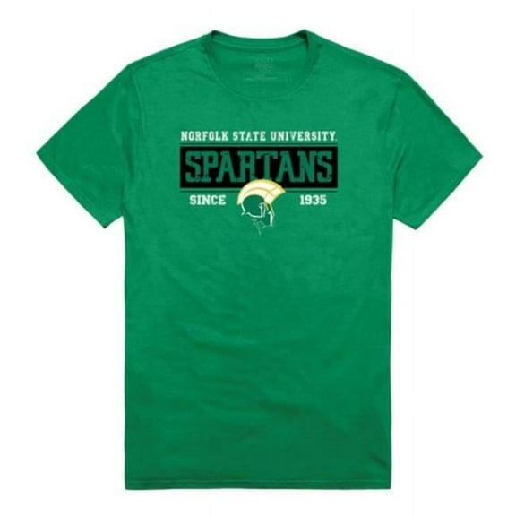 W Republic 507-350-G77-04 Norfolk State University Established T-Shirt, Kelly - Extra Large