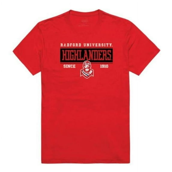 W Republic 507-366-R58-04 Radford University Established T-Shirt, Red - Extra Large