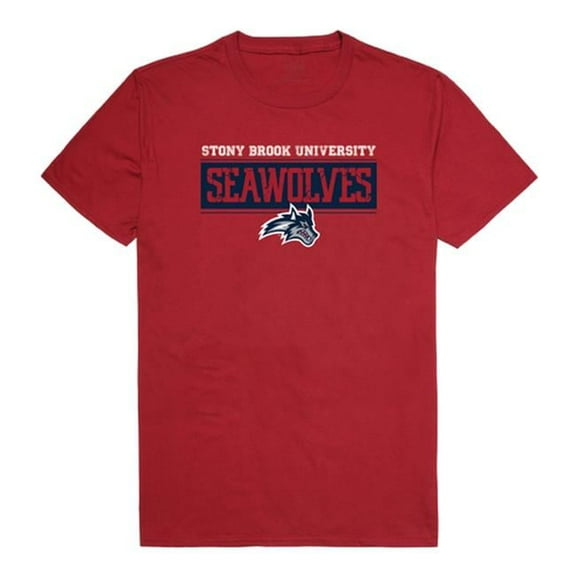 W Republic 507-388-339-03 Stony Brook University Men Established T-Shirt, Cardinal - Large