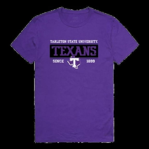 W Republic 507-389-PUR-04 Tarleton State University Texans College Established T-Shirt, Purple - Extra Large