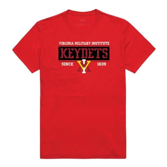 W Republic 507-399-R58-03 Virginia Military Institute Men Established T-Shirt, Red - Large