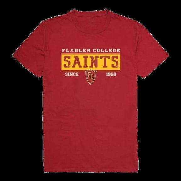 W Republic 507-466-CAR-05 Flagler College Saints Established T-Shirt, Cardinal - 2XL