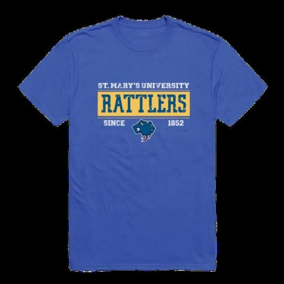 W Republic 507-468-RYL-05 St. Marys University Rattlers College Established T-Shirt, Royal - 2XL