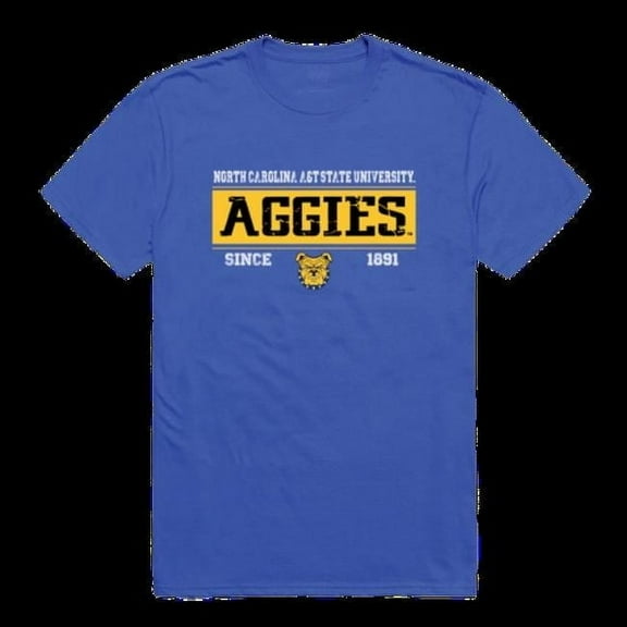 W Republic 507-470-RYL-02 North Carolina A&T State University Aggies College Established T-Shirt, Royal - Medium