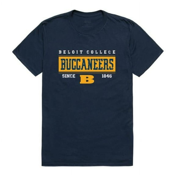 W Republic 507-482-NVY-05 Beloit College Buccaneers Established T-Shirt, Navy - 2XL