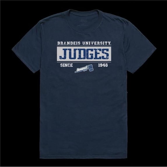 W Republic 507-619-NVY-04 Brandeis University Judges College Established T-Shirt, Navy - Extra Large