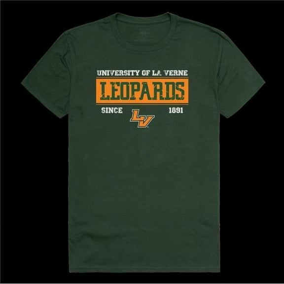 W Republic 507-661-FOR-05 University of La Verne Leopards College Established T-Shirt, Forest Green - 2XL