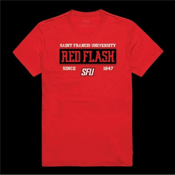 W Republic 507-669-RED-04 Saint Francis University Red Flash College Established T-Shirt, Red - Extra Large