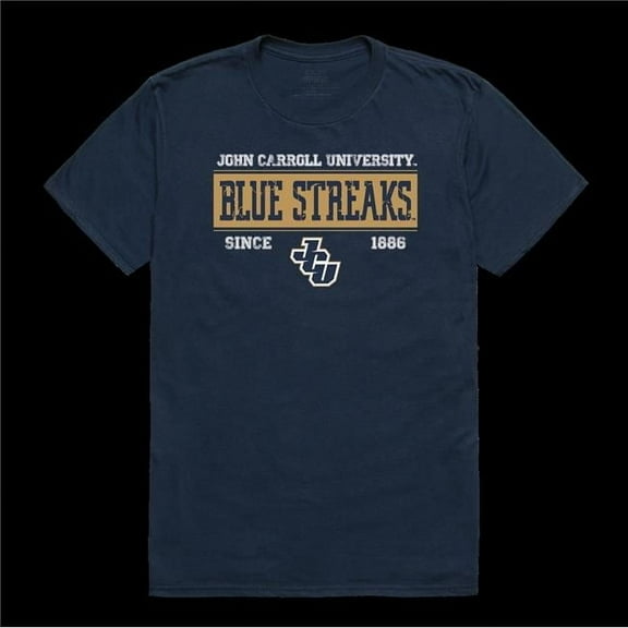 W Republic 507-694-NVY-03 John Carroll Blue Streaks College Established T-Shirt, Navy - Large