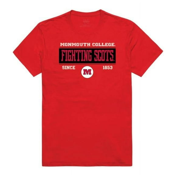 W Republic 507-695-RED-01 Monmouth College Fighting Scots College Established T-Shirt, Red - Small