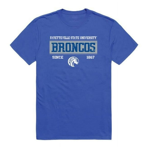 W Republic 507-716-RYL-03 Fayetteville State University Broncos College Established T-Shirt, Royal - Large