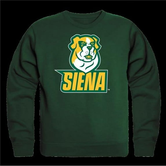 W Republic 508-379-FOR-03 Siena College Saints Crewneck Sweatshirt, Forest Green - Large