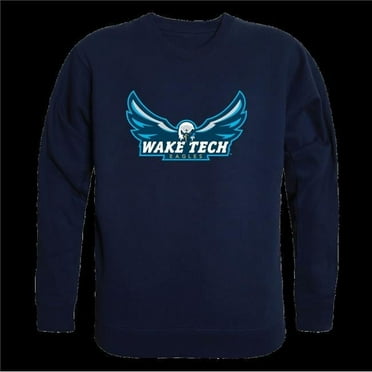 W Republic 508-731-NVY-05 Wake Technical Community College Eagles Crewneck Sweatshirt, Navy - 2XL